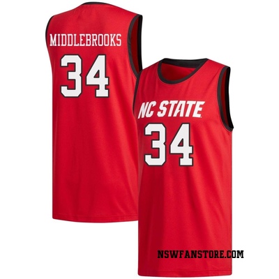 Men's Ben Middlebrooks NC State Wolfpack Replica Basketball Jersey - Red
