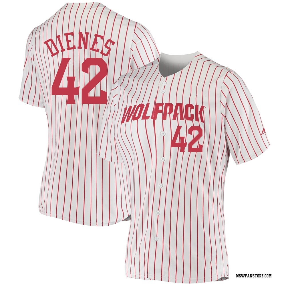 Women's Jacob Dienes NC State Wolfpack Replica Baseball Jersey - White
