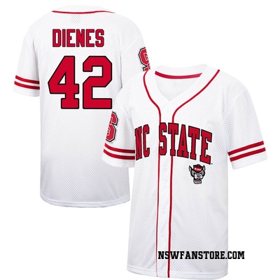 Youth Jacob Dienes NC State Wolfpack Replica Colosseum /Red Free Spirited Baseball Jersey - White