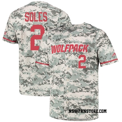 Youth Noah Soles NC State Wolfpack Replica Baseball Jersey - Camo